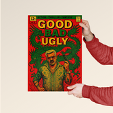 Good Bad Ugly – Retro Action Comic Poster